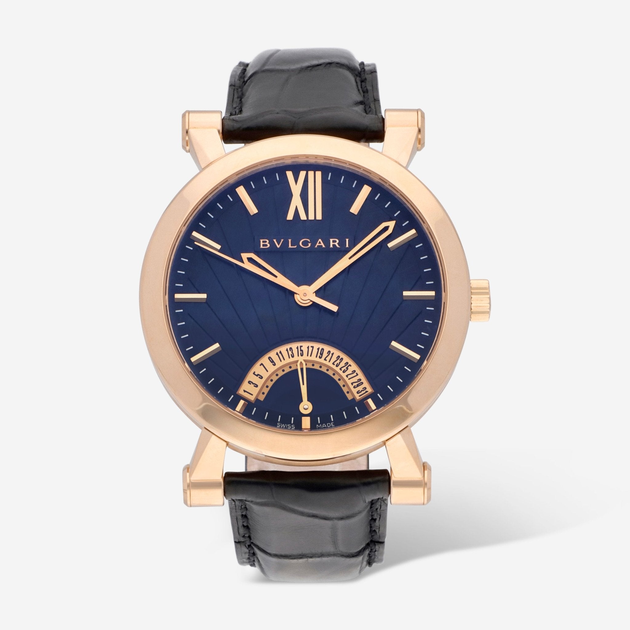 Bulgari Sotirio Bulgari Retrograde 18K Rose Gold 42mm Automatic Men's Watch 101705