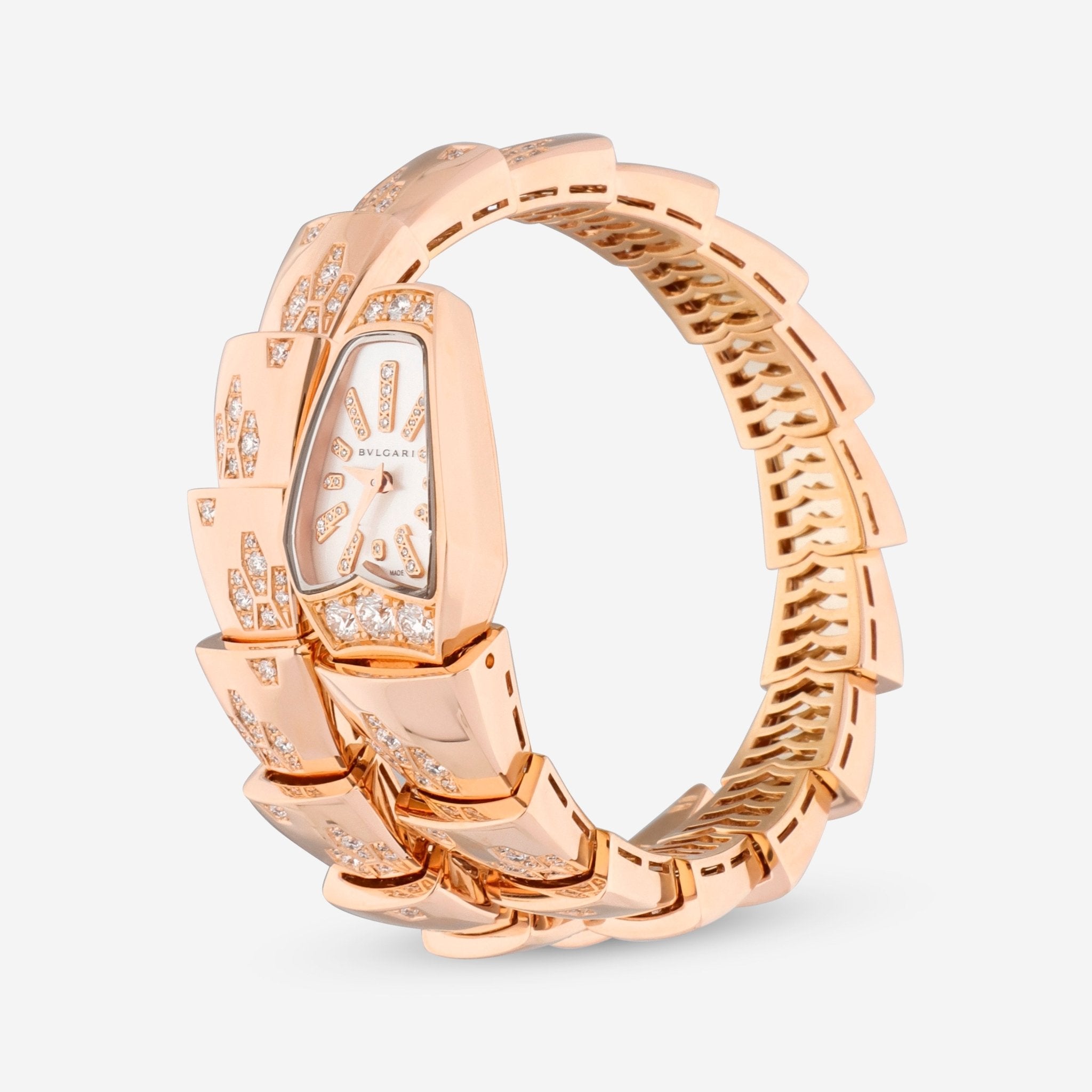 Bulgari Serpenti 18K Rose Gold Diamond Quartz Ladies Watch 101995 — view 2