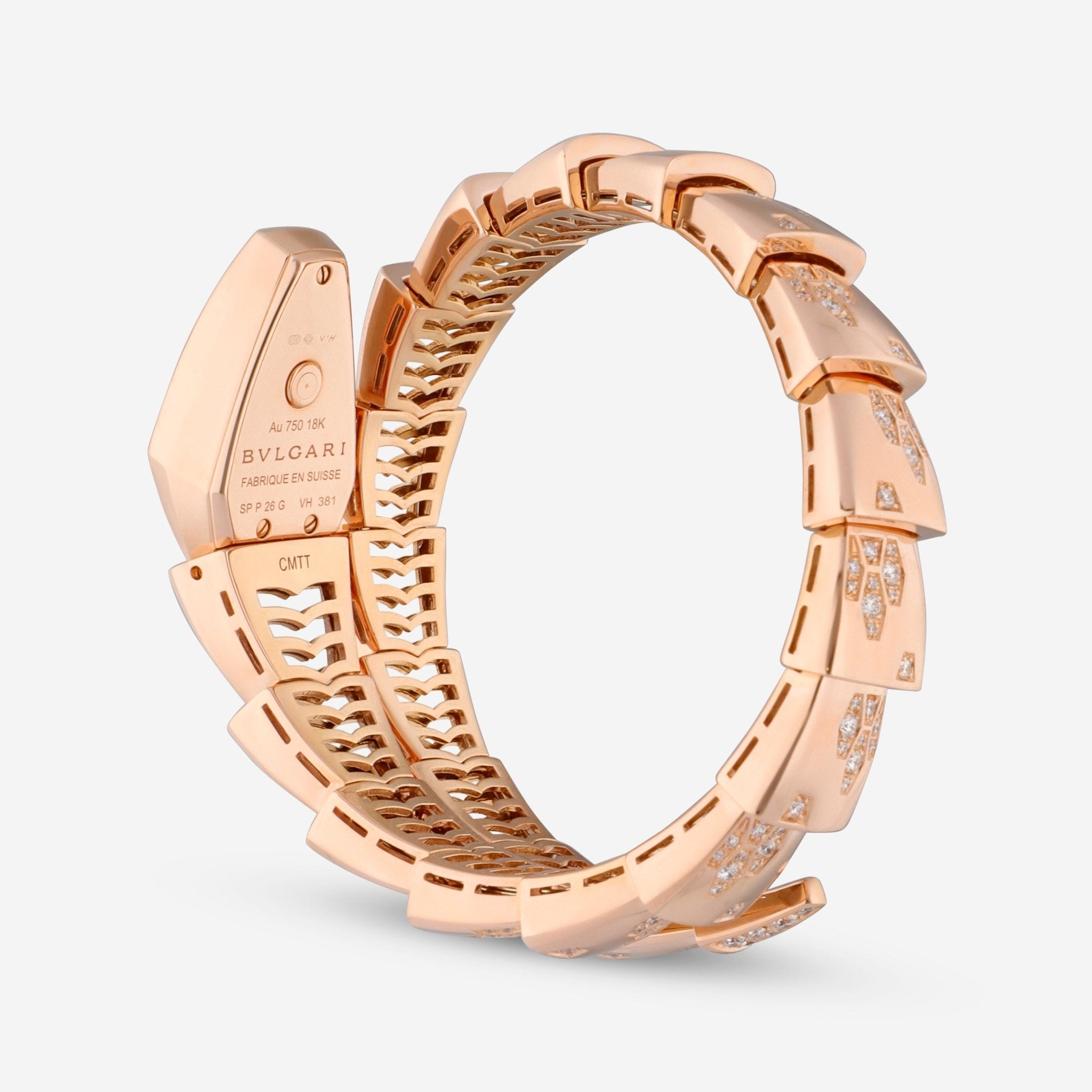 Bulgari Serpenti 18K Rose Gold Diamond Quartz Ladies Watch 101995 — view 3