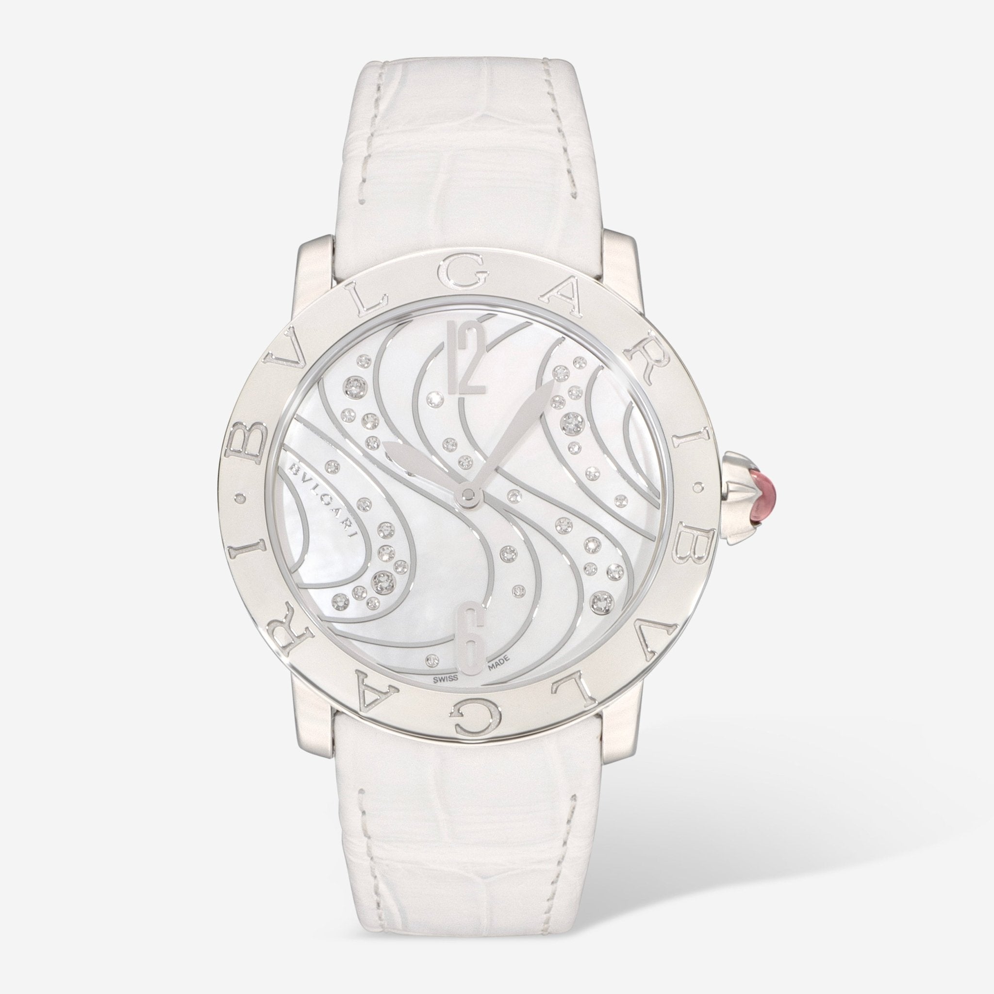 Bulgari Bulgari Mother of Pearl Diamond Automatic Ladies Watch 102030