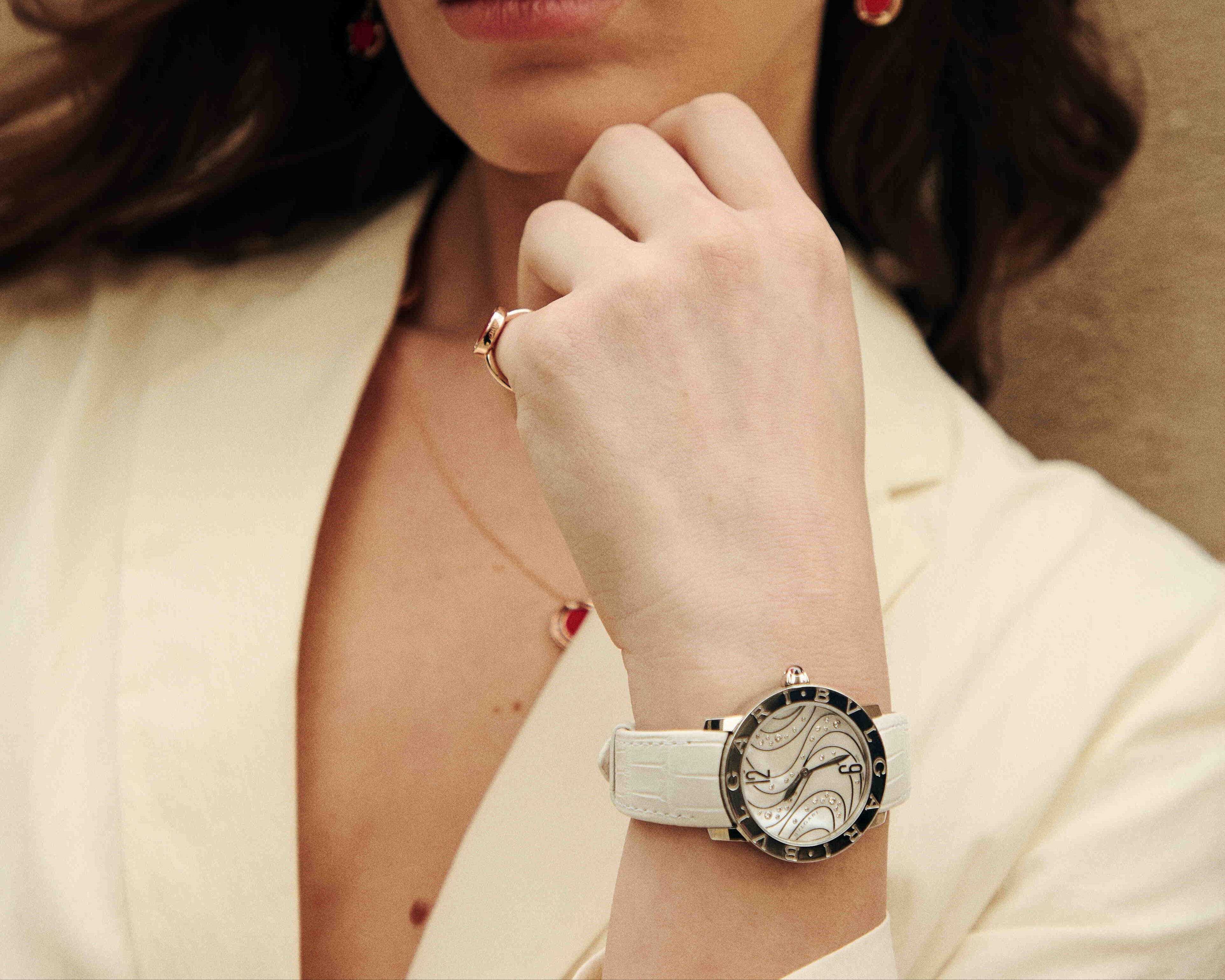 Bulgari Bulgari Mother of Pearl Diamond Automatic Ladies Watch 102030 — view 2
