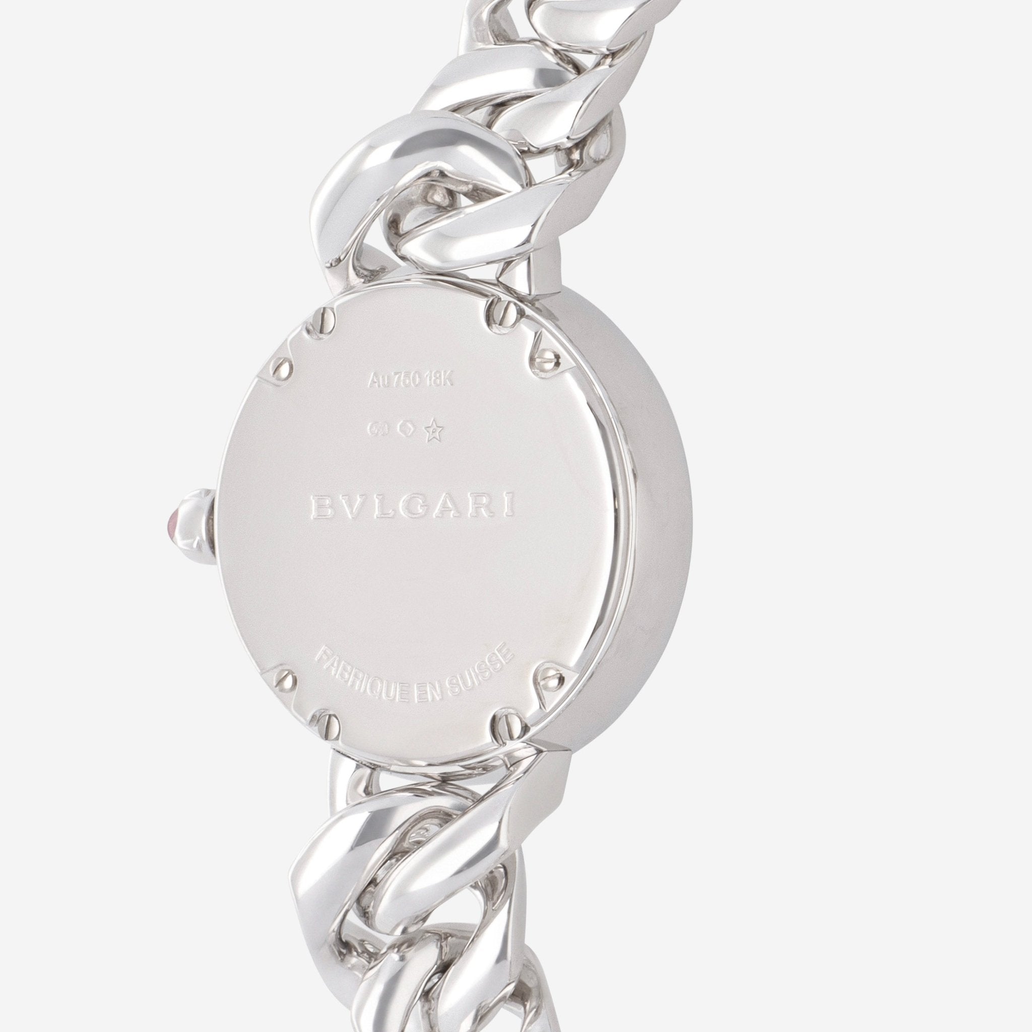 Bulgari Bulgari Catene 18K White Gold Silver Soleil Diamond Quartz Ladies Watch 102298 — view 3