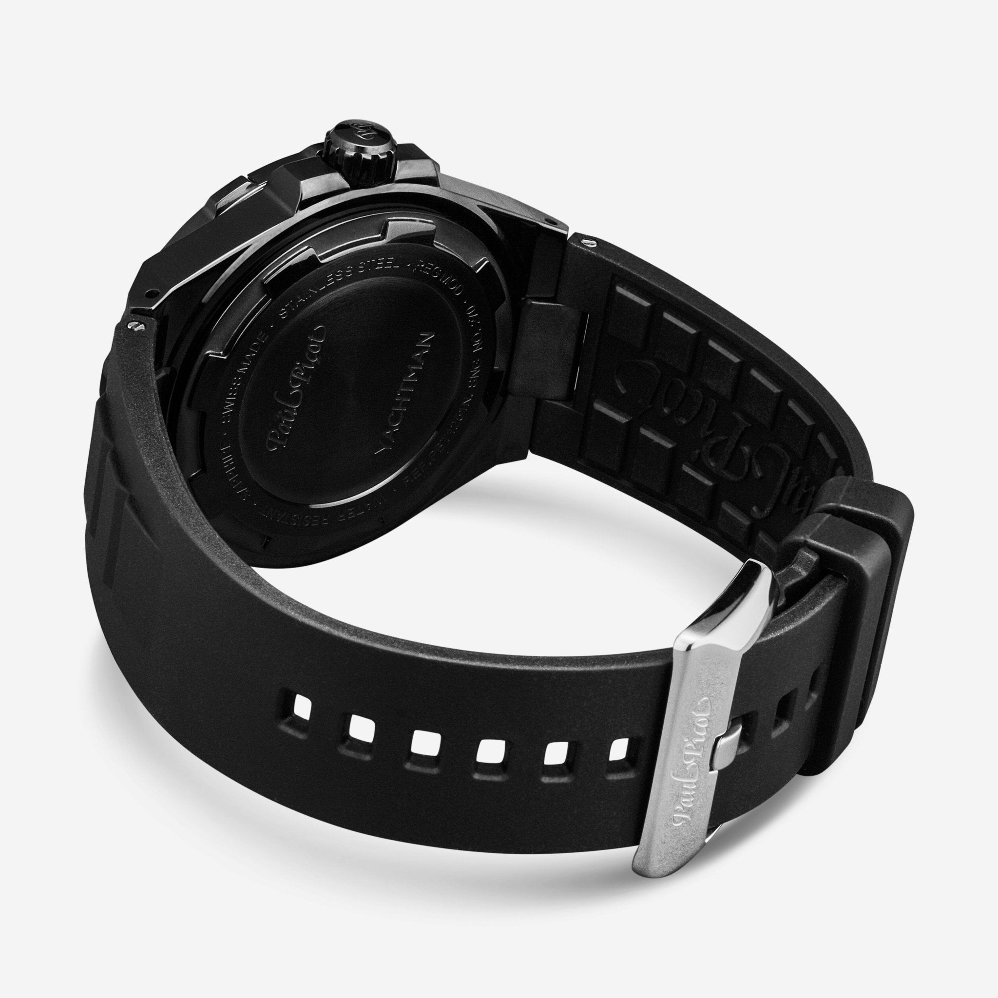 Paul Picot Yachtman Club Black Dial Black Rubber Strap Men's Automatic Watch P1251N.NB.3614CM001 — view 3