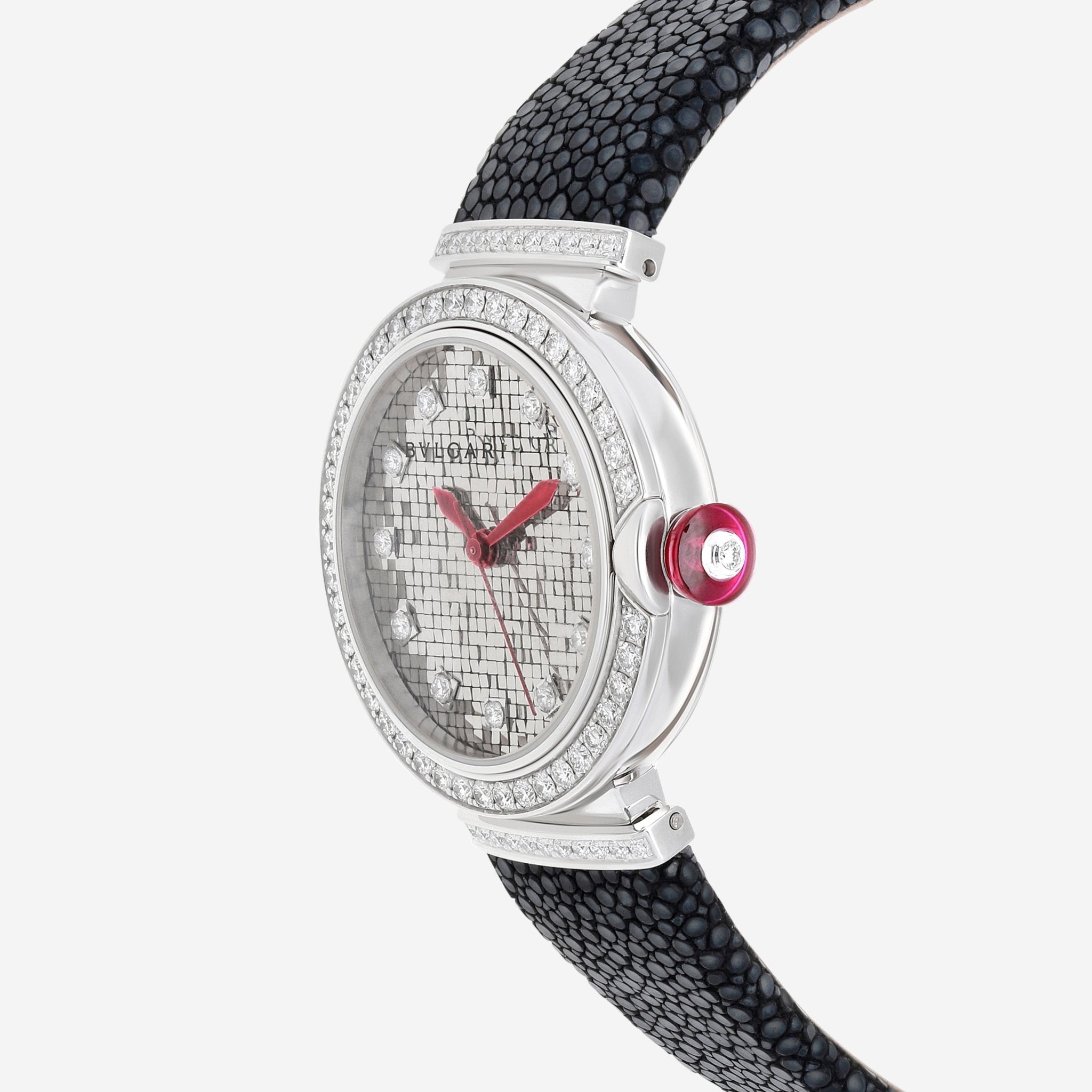 Bulgari Lvcea 18K White Gold 33mm Diamond Automatic Ladies Watch 102830 — view 2
