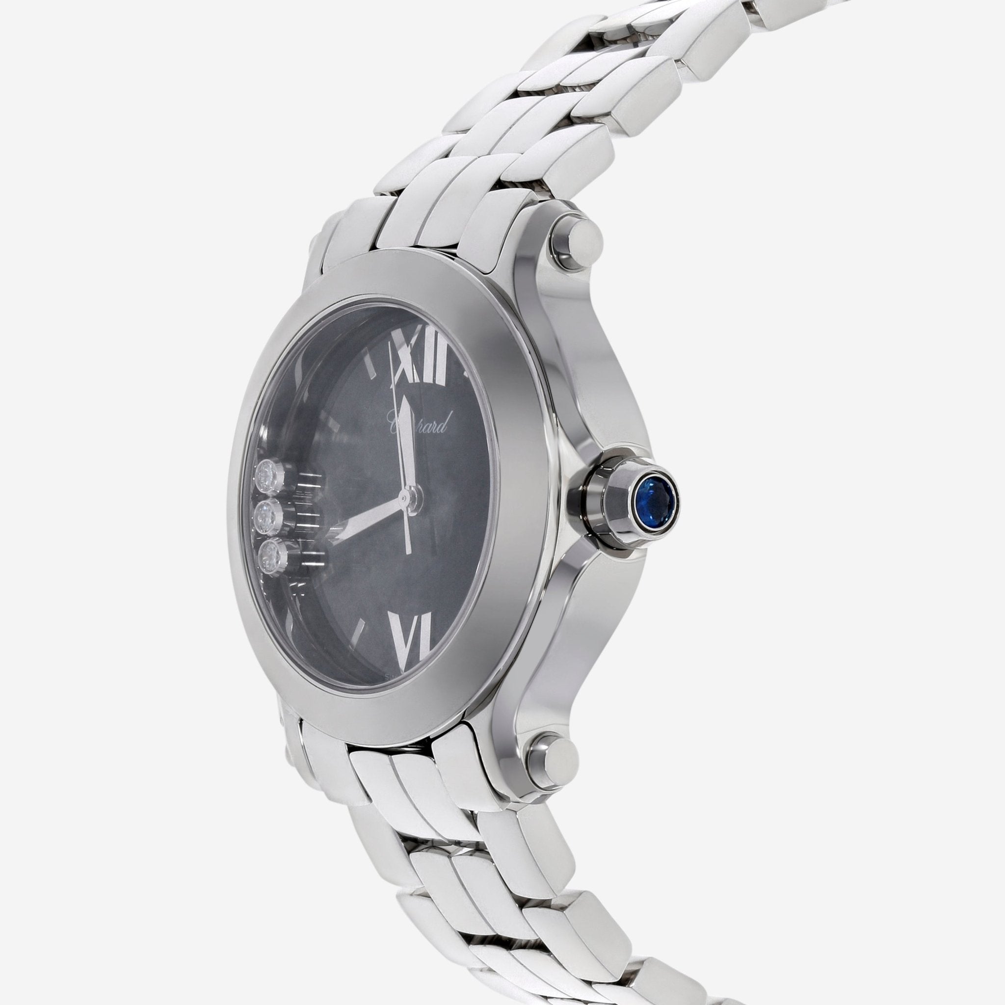 Chopard Happy Sport Round Stainless Steel 36mm Quartz Ladies Watch 278477-3014 — view 2
