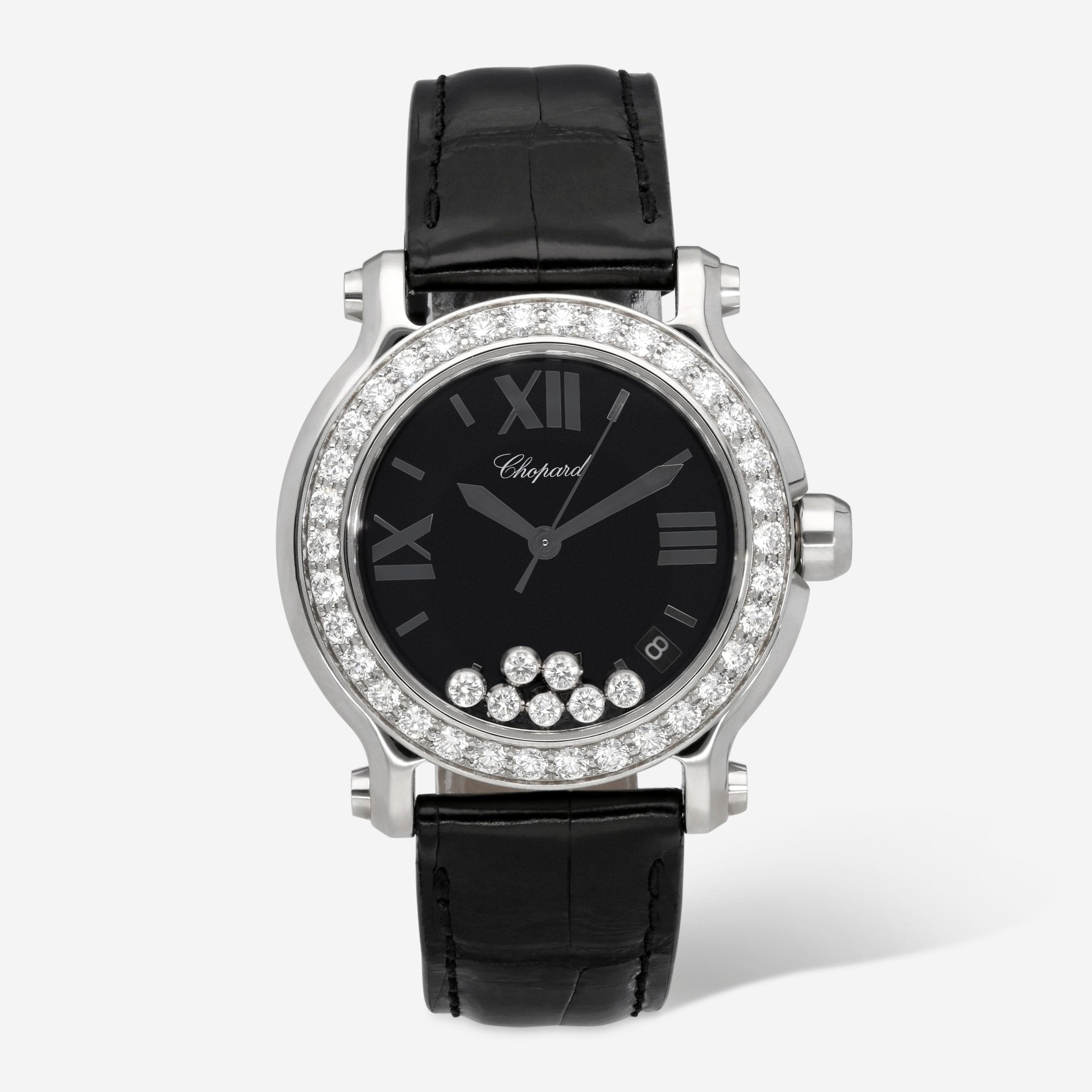 Chopard Happy Sport Round Stainless Steel 36mm Quartz Ladies Watch 278475-3048