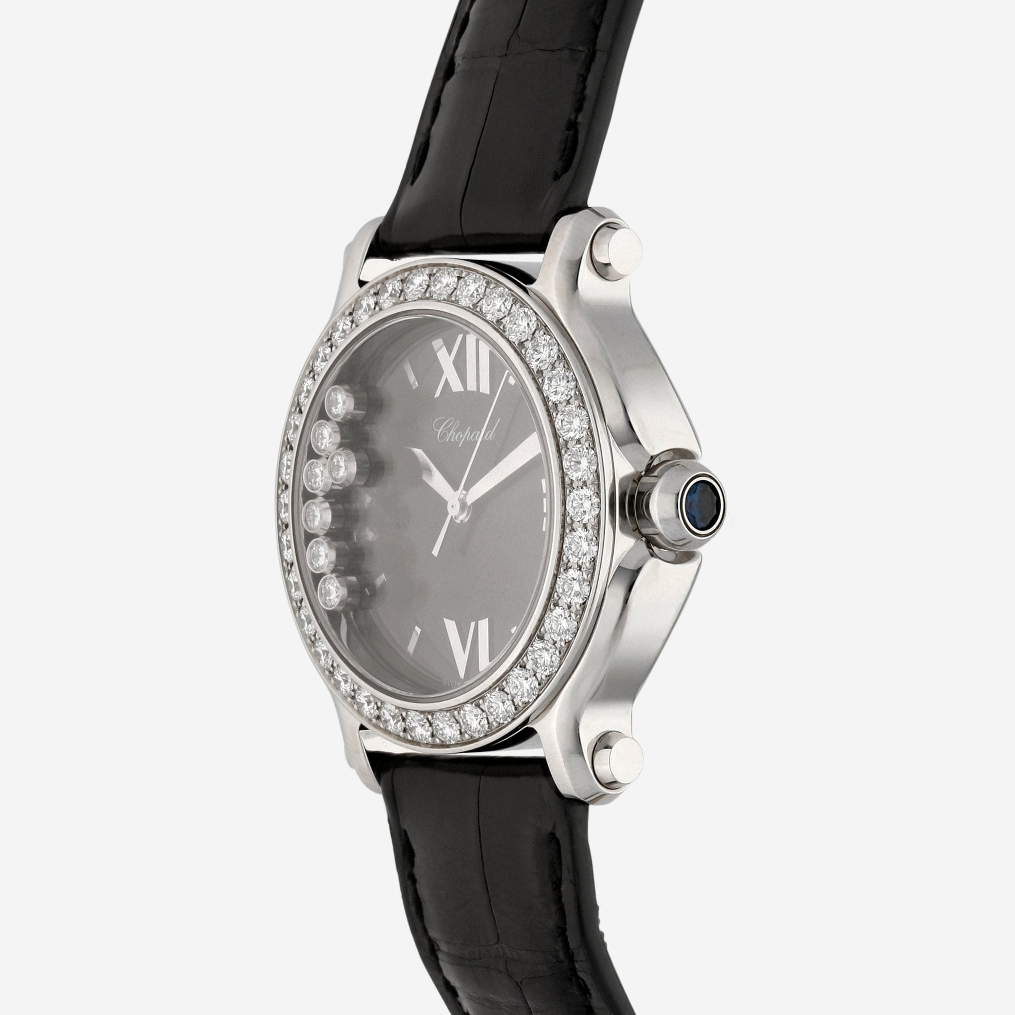 Chopard Happy Sport Round Stainless Steel 36mm Quartz Ladies Watch 278475-3048 — view 2