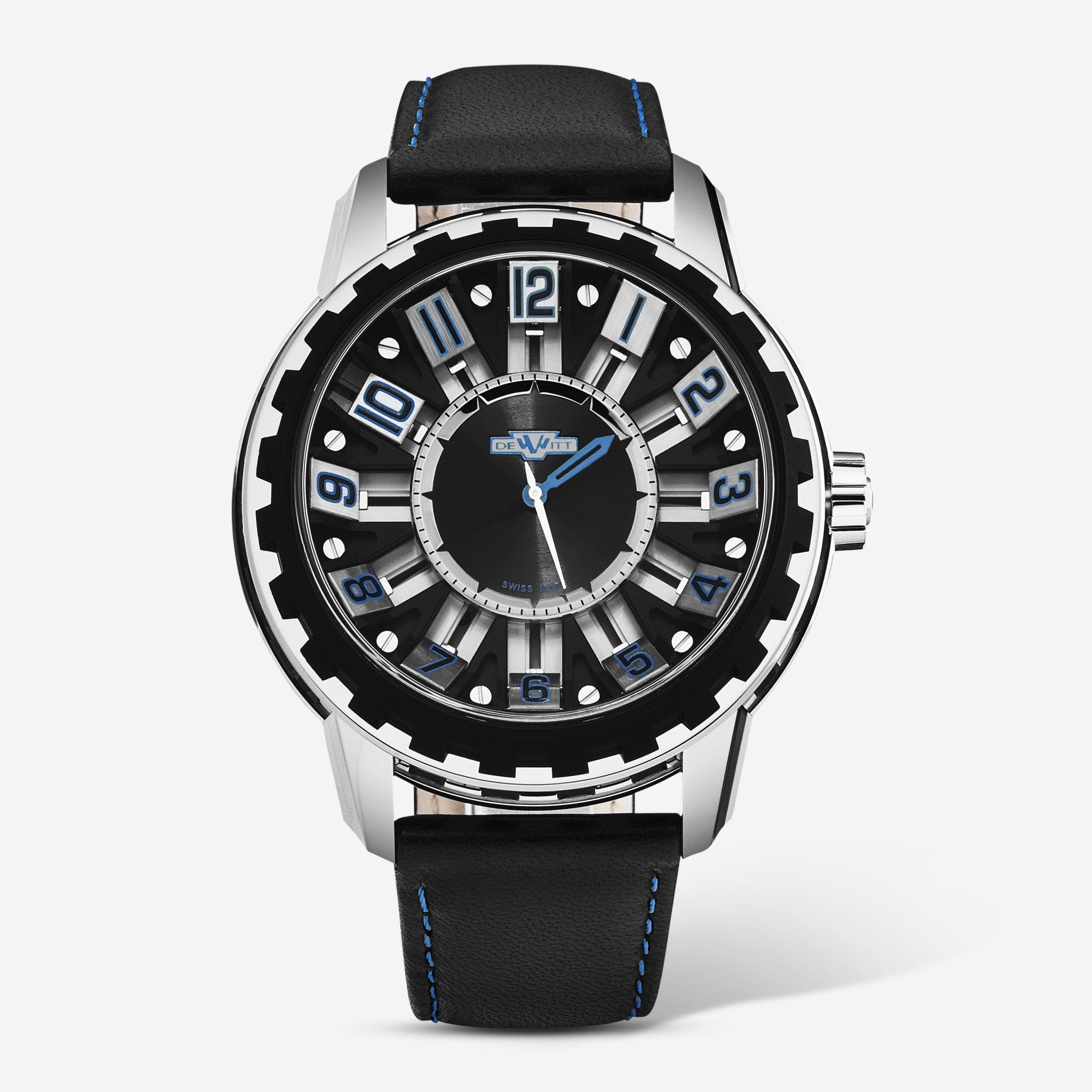 DeWitt Academia Slide Black Titanium Automatic Men's Watch AC.SLD.001 RPB