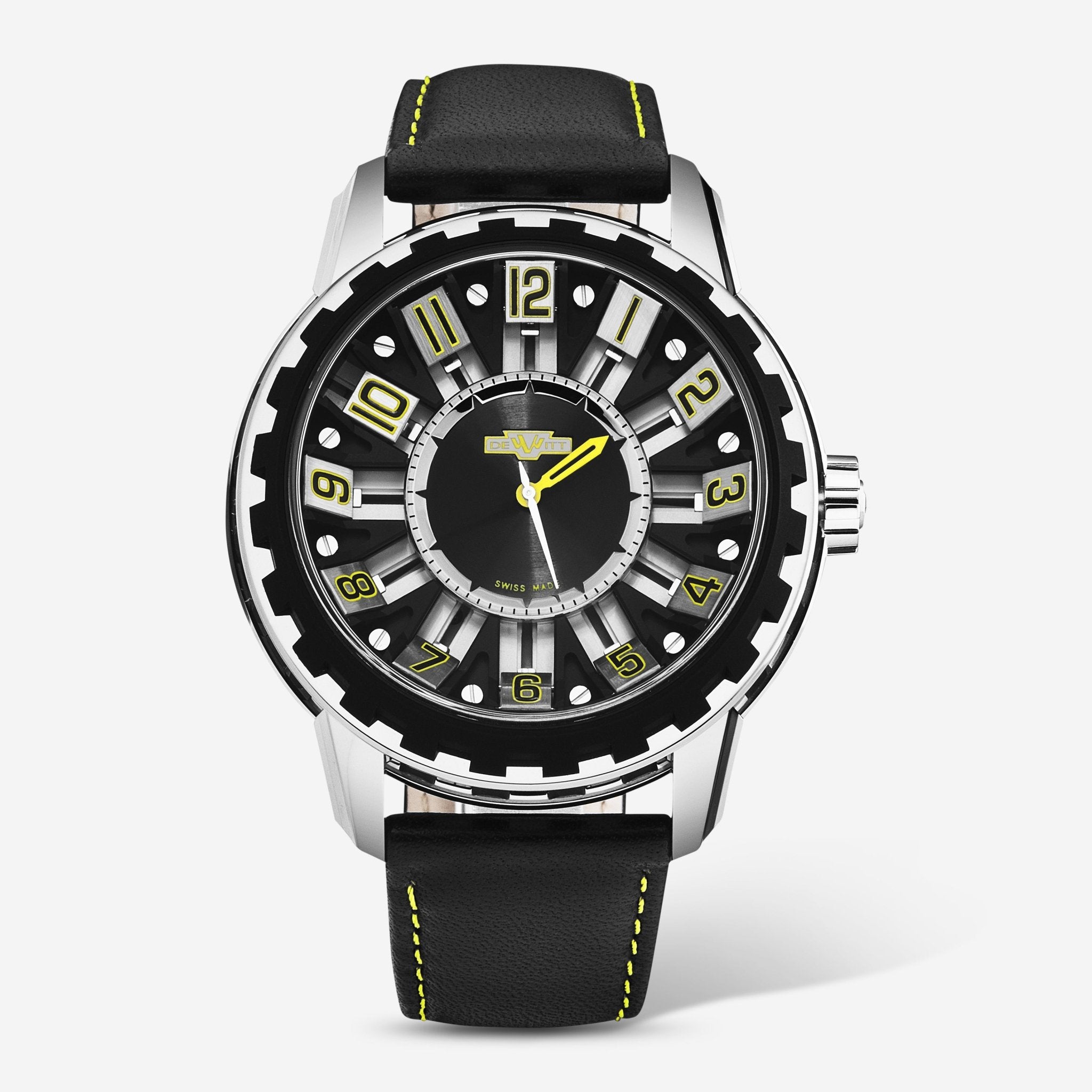 DeWitt Academia Slide Black Titanium Automatic Men's Watch AC.SLD.005 RPB