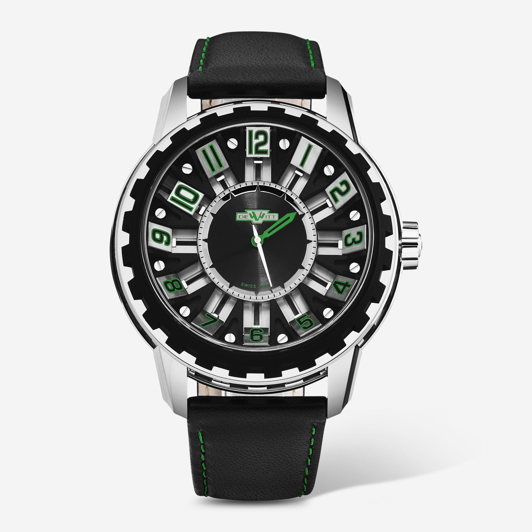 DeWitt Academia Slide Black Titanium Automatic Men's Watch AC.SLD.002 RPB