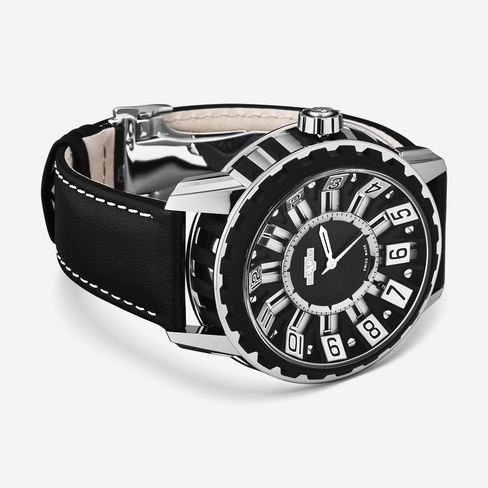 DeWitt Academia Slide Black Titanium Automatic Men's Watch AC.SLD.004 RPB — view 2