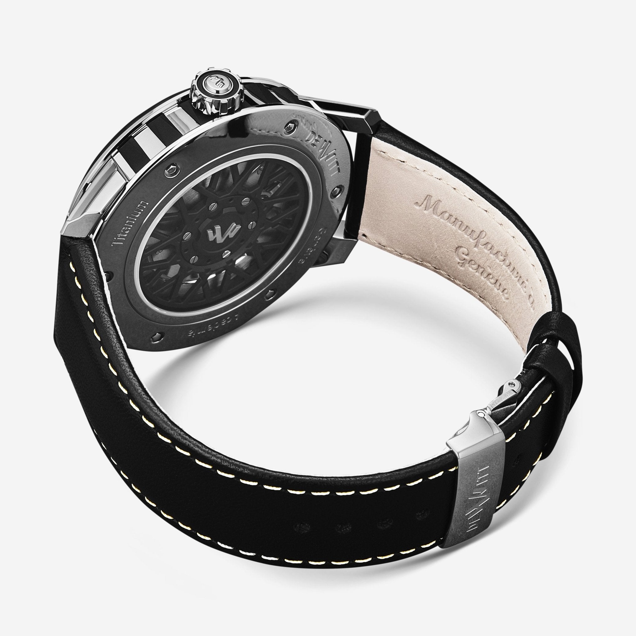 DeWitt Academia Slide Black Titanium Automatic Men's Watch AC.SLD.004 RPB — view 4