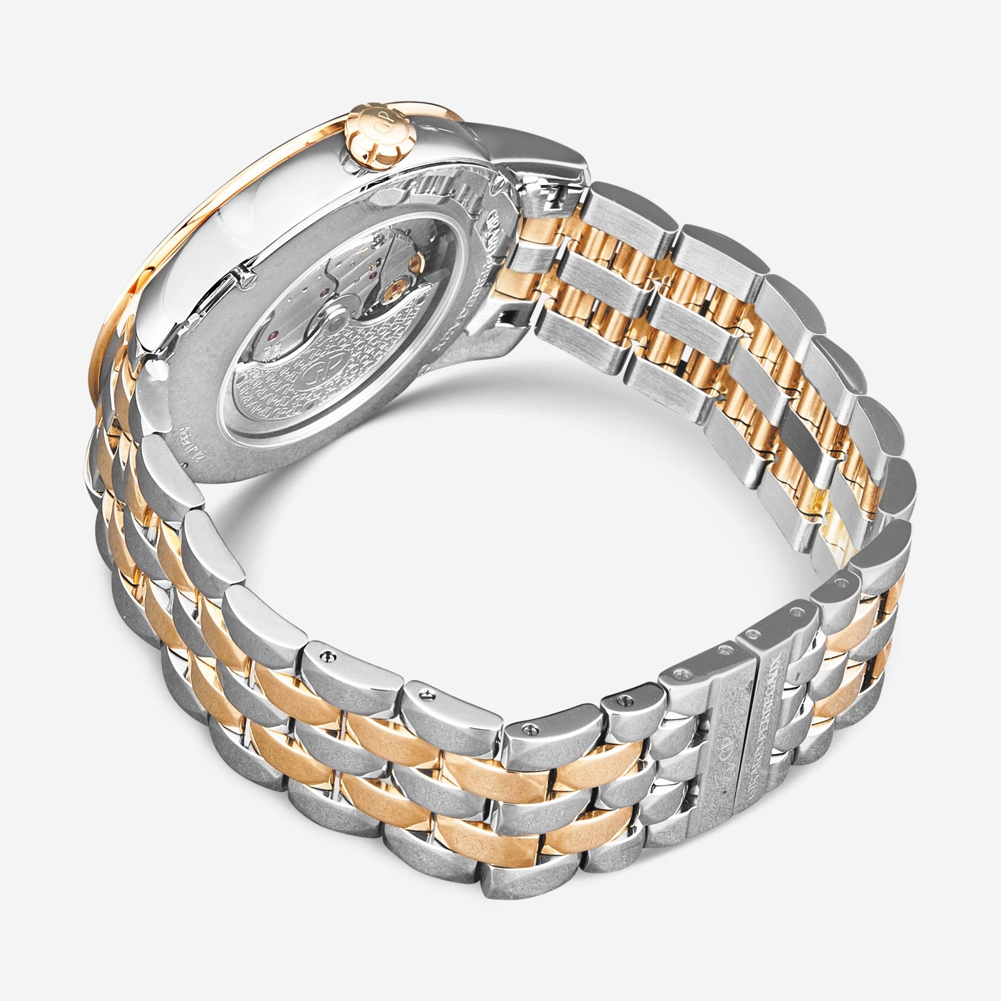 Girard-Perregaux Cat's Eye 18K Rose Gold & Steel Diamond Mother of Pearl Dial Automatic Ladies Watch 80493D56A162-56A — view 3