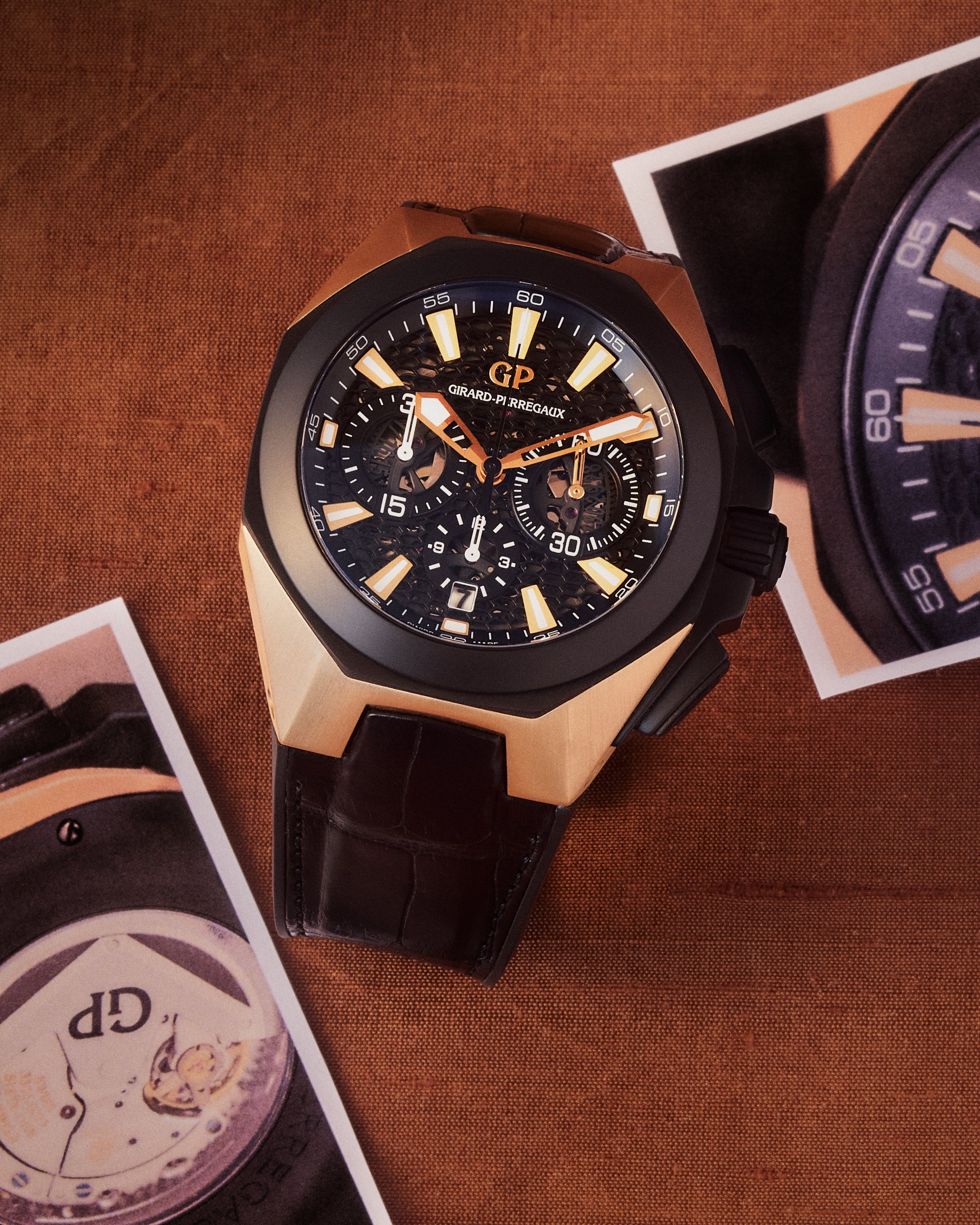 Girard-Perregaux Sea Hawk Chronograph 18K Rose Gold Automatic Men's Watch 49971-34-632-BB6C — view 2