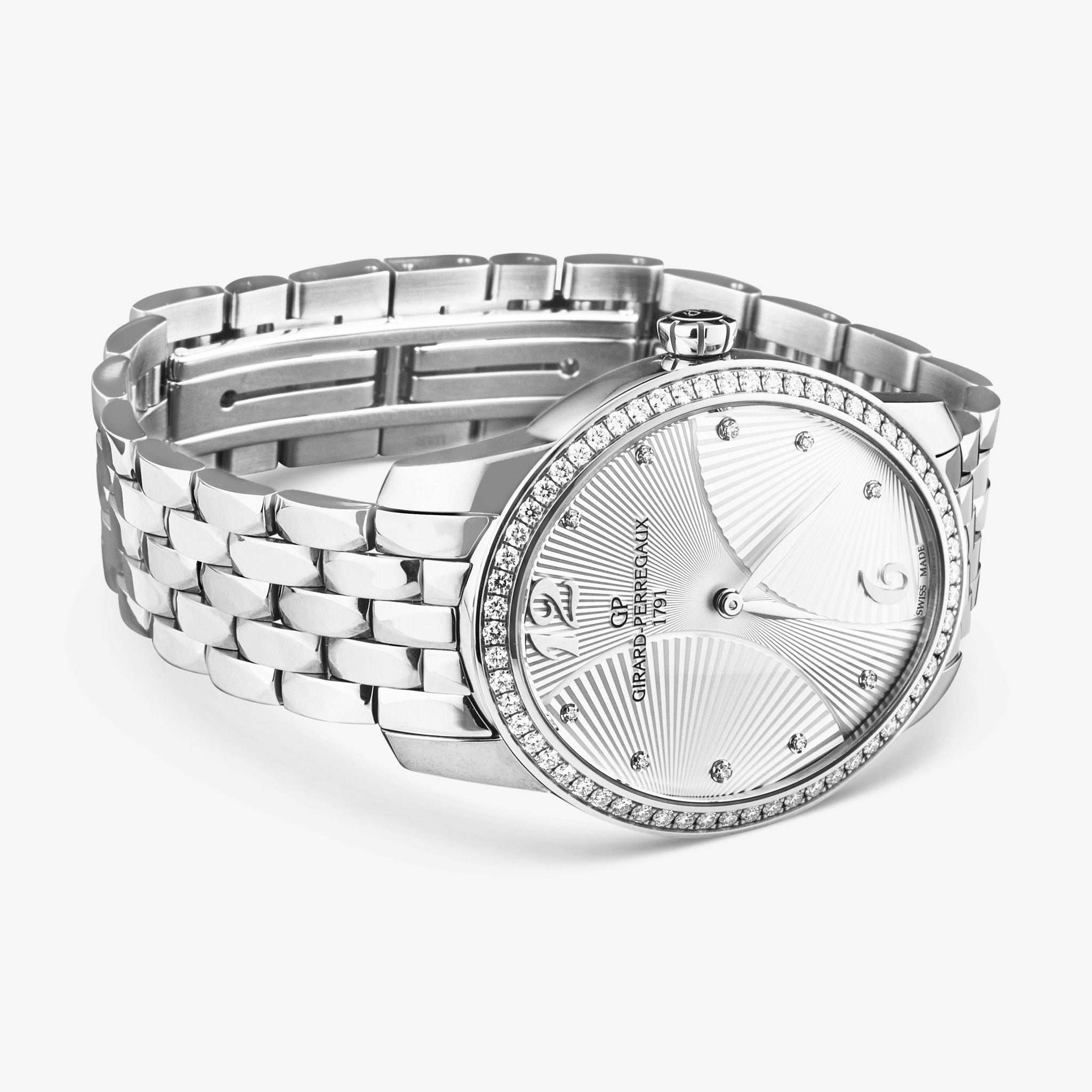 Girard-Perregaux Cat's Eye Diamond Stainless Steel Automatic Ladies Watch 80493D11A161-11A — view 2