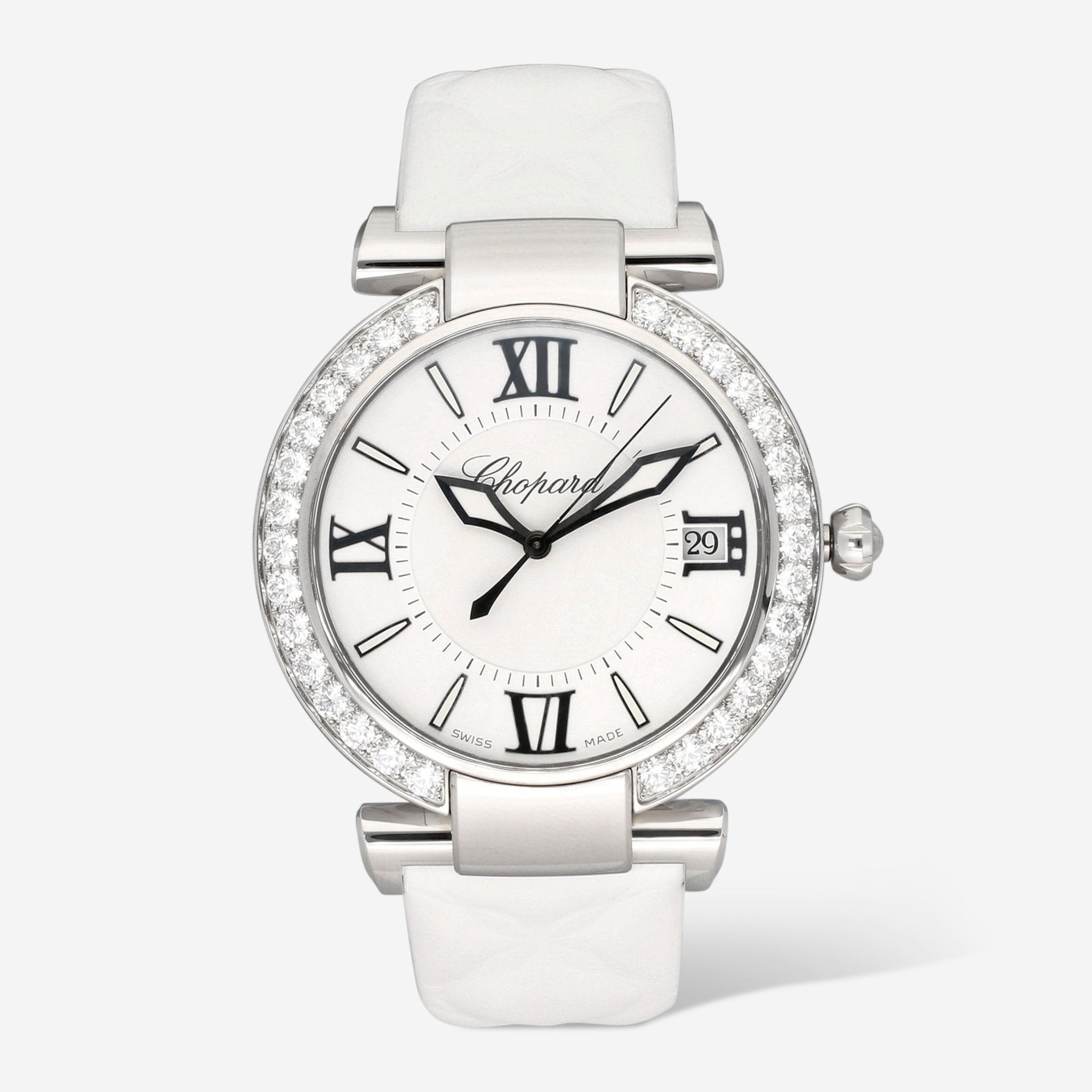 Chopard Imperiale Stainless Steel Diamond Automatic Ladies Watch 388531-3008