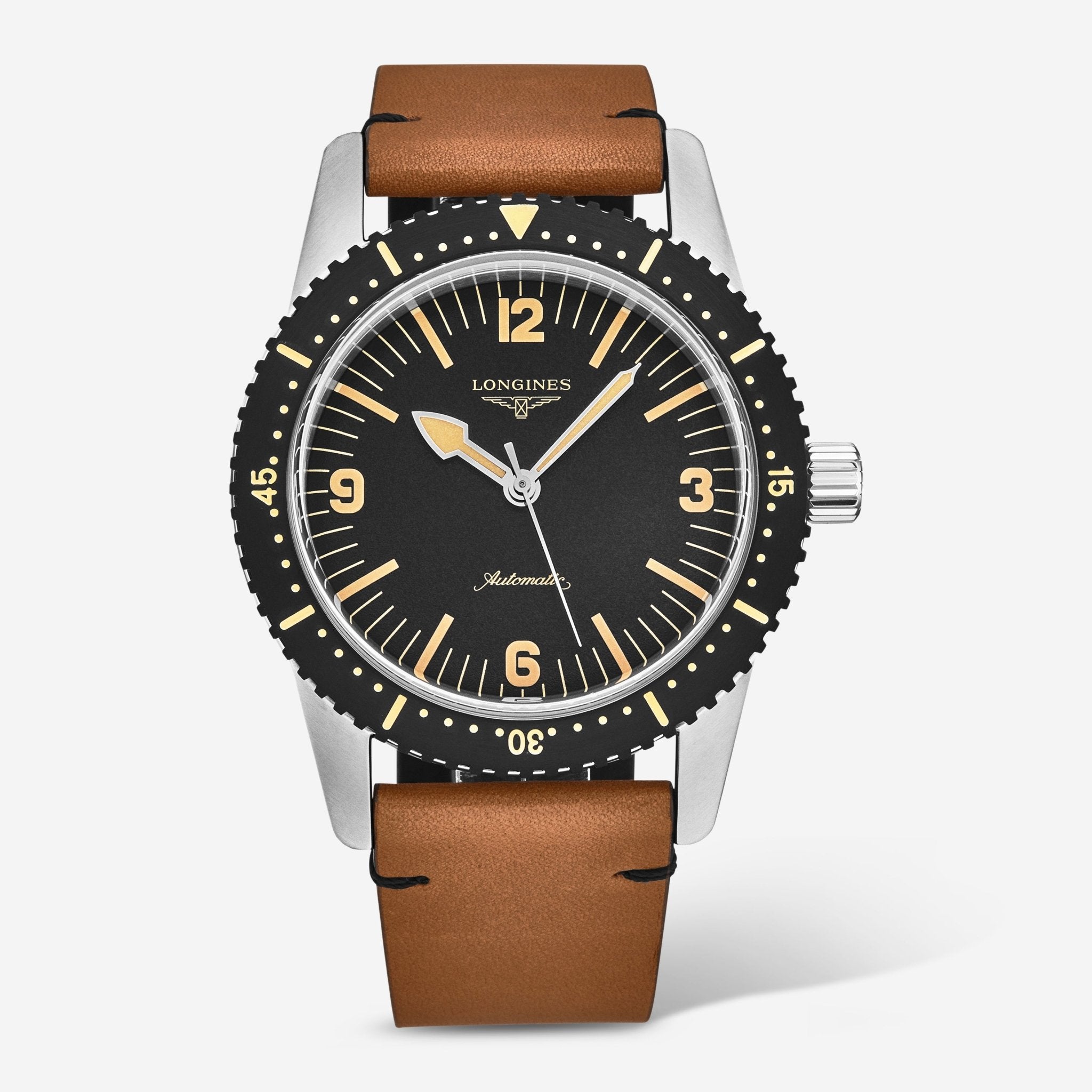 Longines Heritage Diver Stainless Steel Automatic Men's Watch L2.822.4.56.2