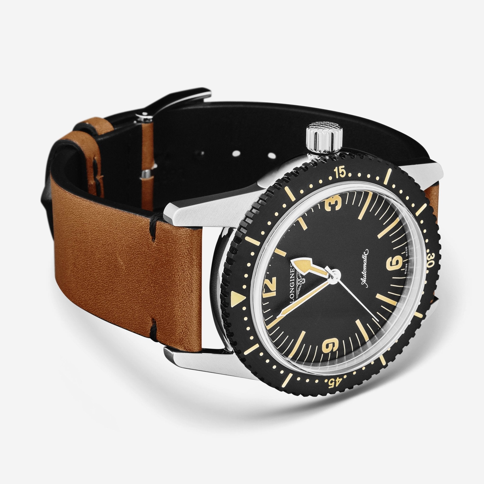 Longines Heritage Diver Stainless Steel Automatic Men's Watch L2.822.4.56.2 — view 2
