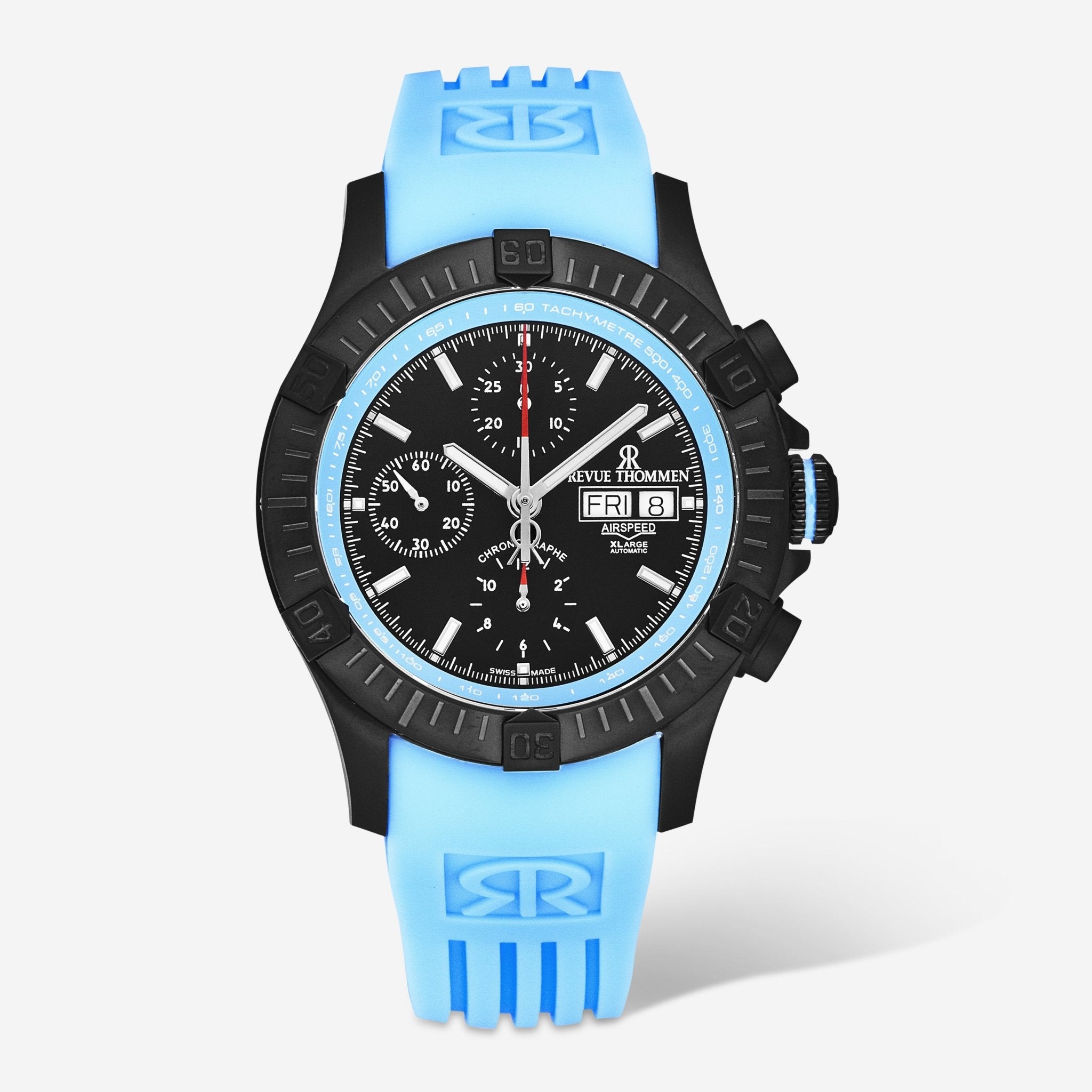 Revue Thommen Air Speed Back Dial Stainless Steel Automatic Men's Watch 16071.6675